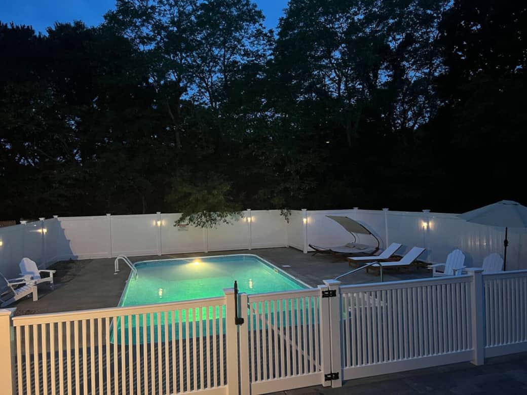 We keep this HEATED pool open from May-September. Send us a message for exact schedule!