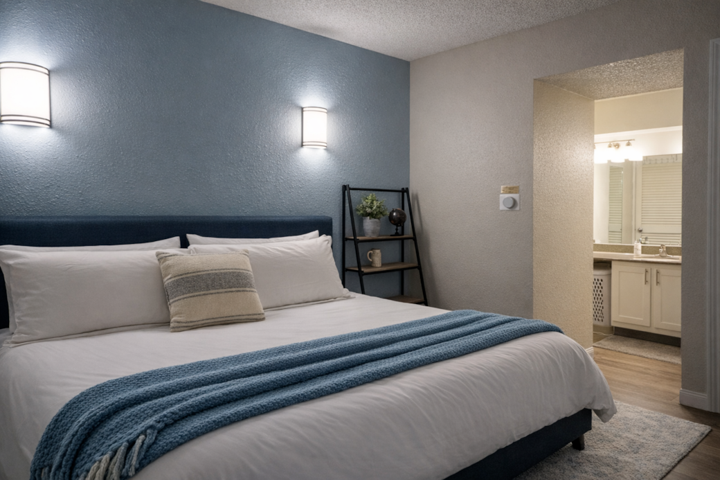 Sink into our ultra-comfortable Casper king mattress—guest favorite for the best night’s sleep.