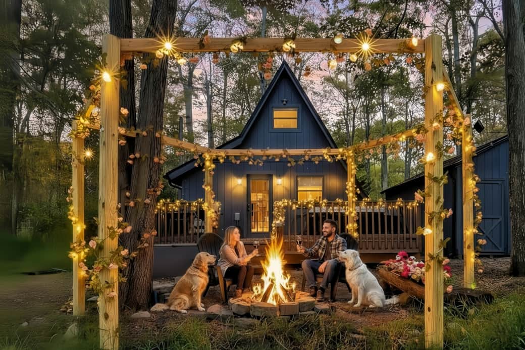 Discover your romantic night with your beloved one in the Pocono woodes