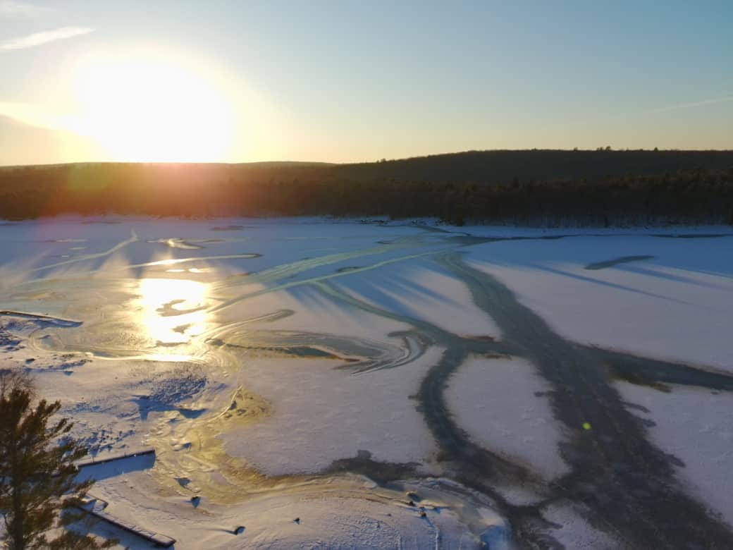 Sunsets over Swinging Bridge Lake Sunsets over Swinging Bridge Lake