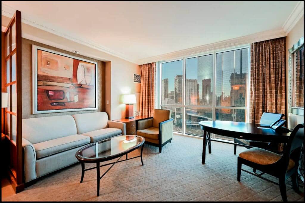 Seating Area (Queen sleeper sofa)