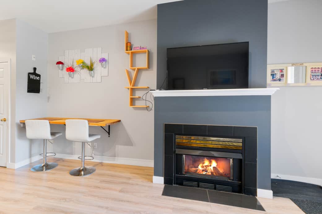 Unit 104A Fireplace