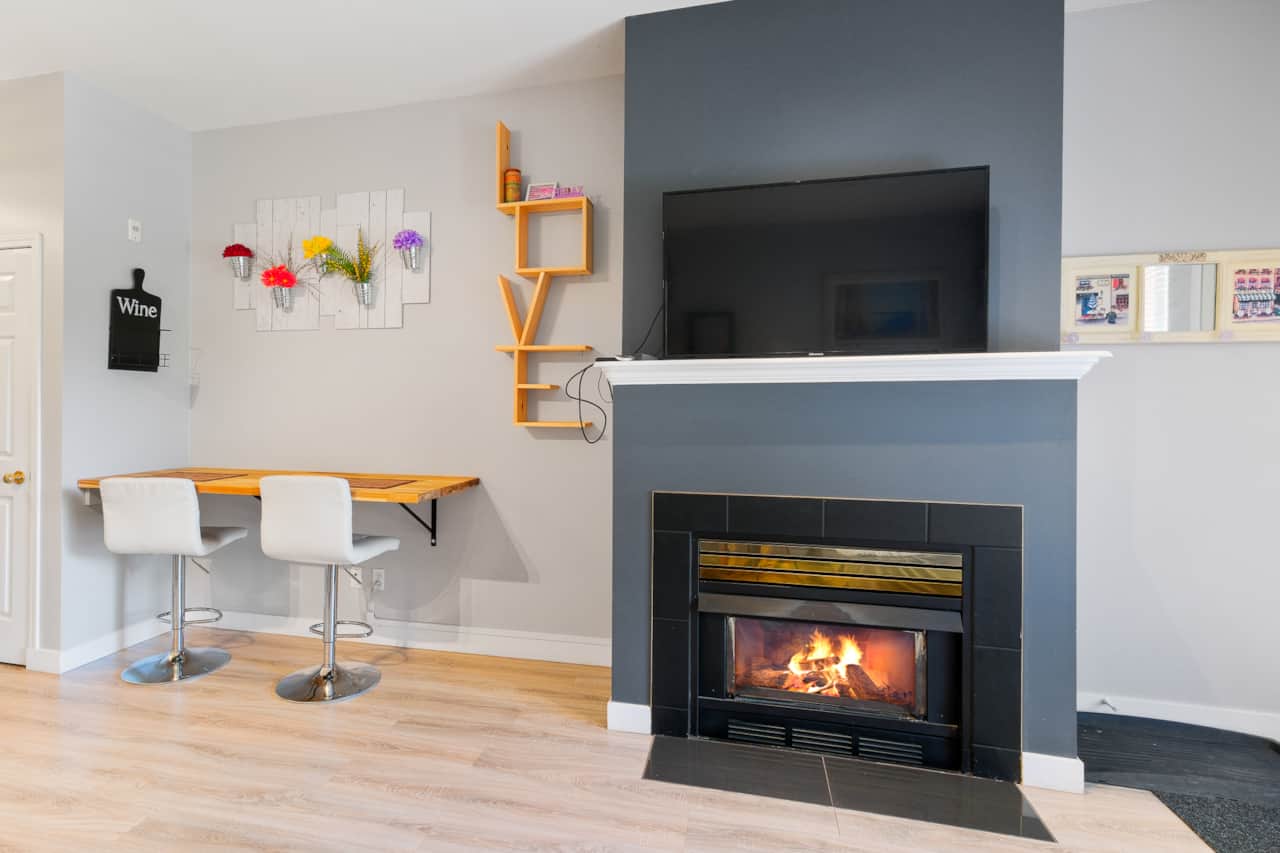 Unit 104A Fireplace