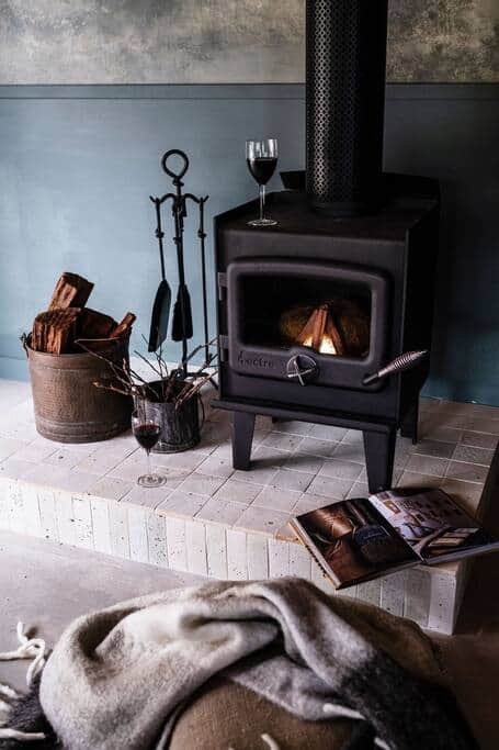 Cosy fireplace to set the scene Cosy fireplace to set the scene