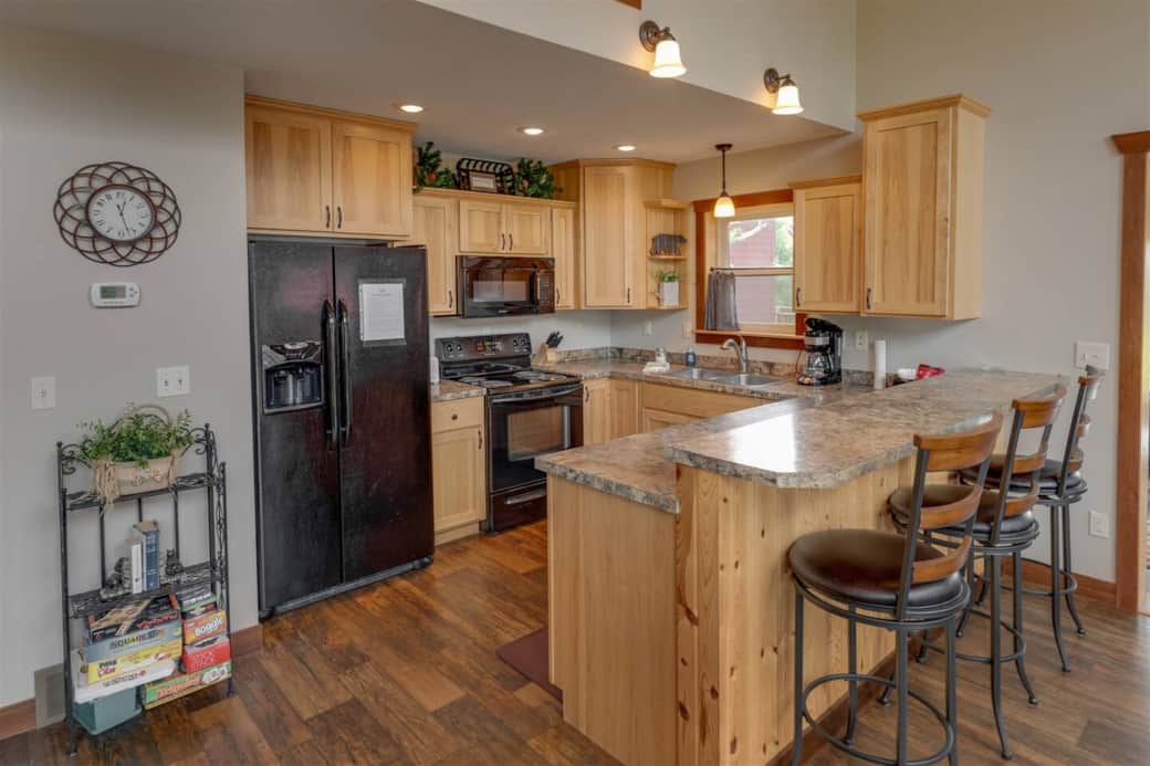 Kitchen with Bar.