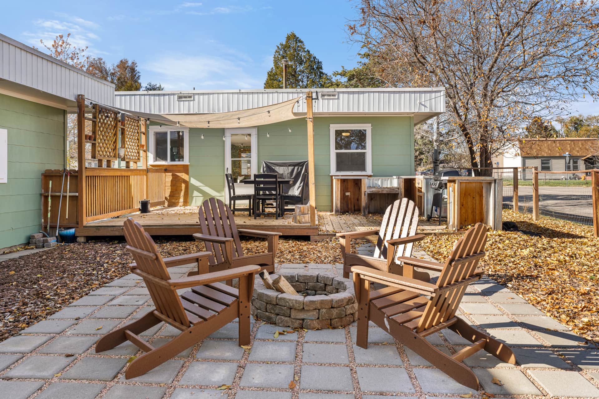 Cedar and Sage House backyard