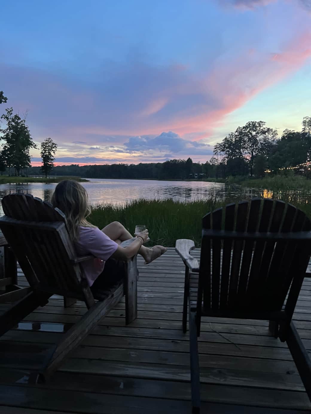 Sunsets over the water 