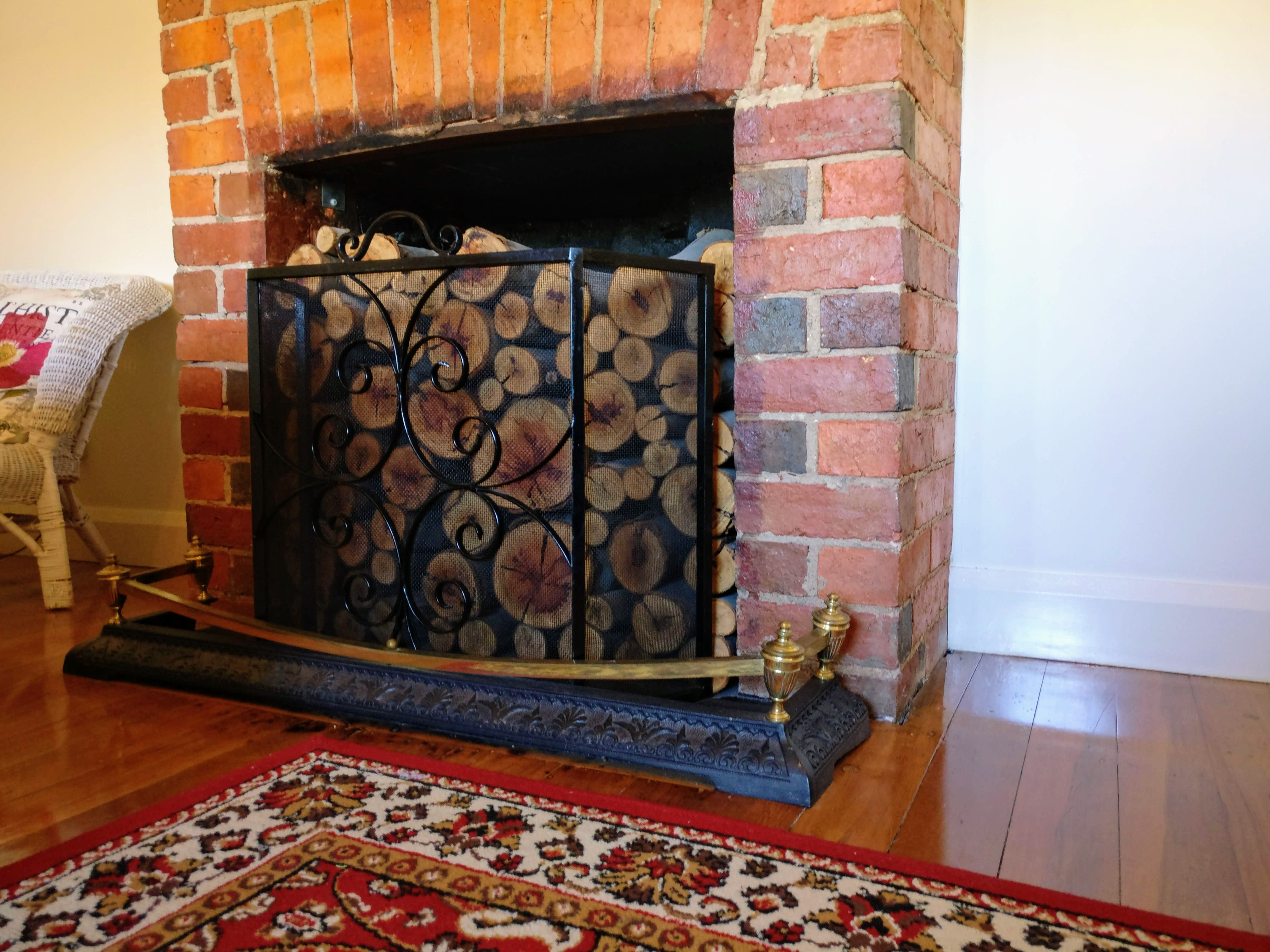 Firewood in the front bedroom