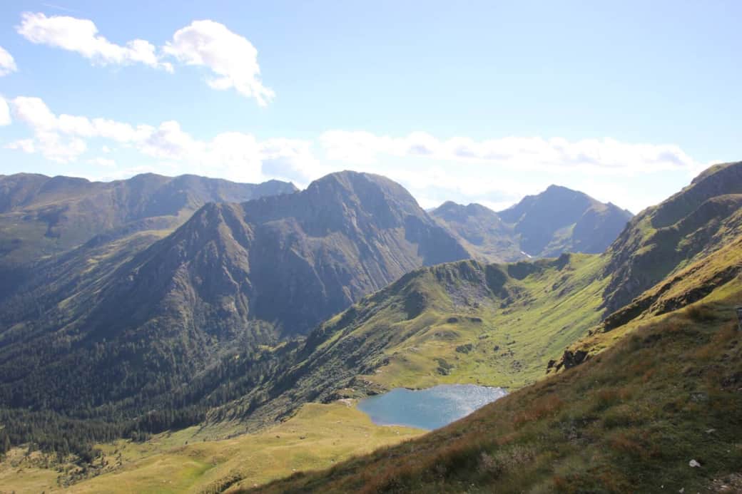 Numerous lakes enclosed by mountains