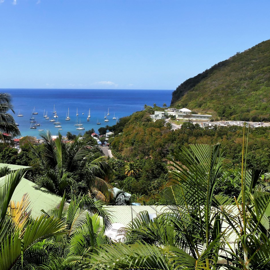 View from the Residence O Coeur de Deshaies