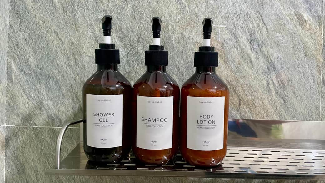 Free shampoo, shower gel, body lotion. Vanity kit, and toothbrush upon request