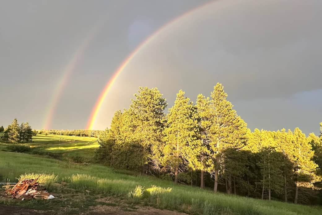 Double rainbow near the property - July 2025