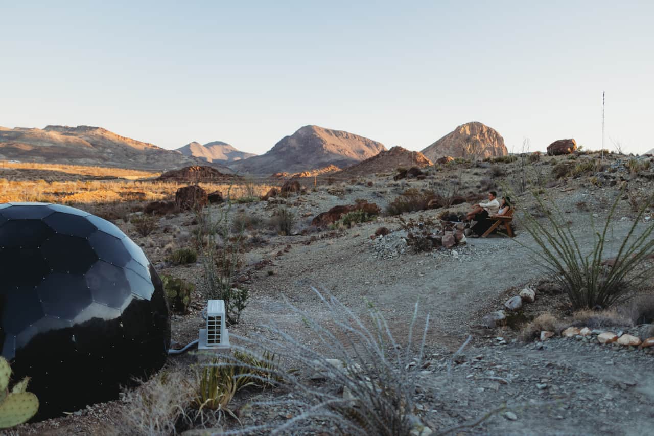 Big Bend mountain views from Space Pod 010