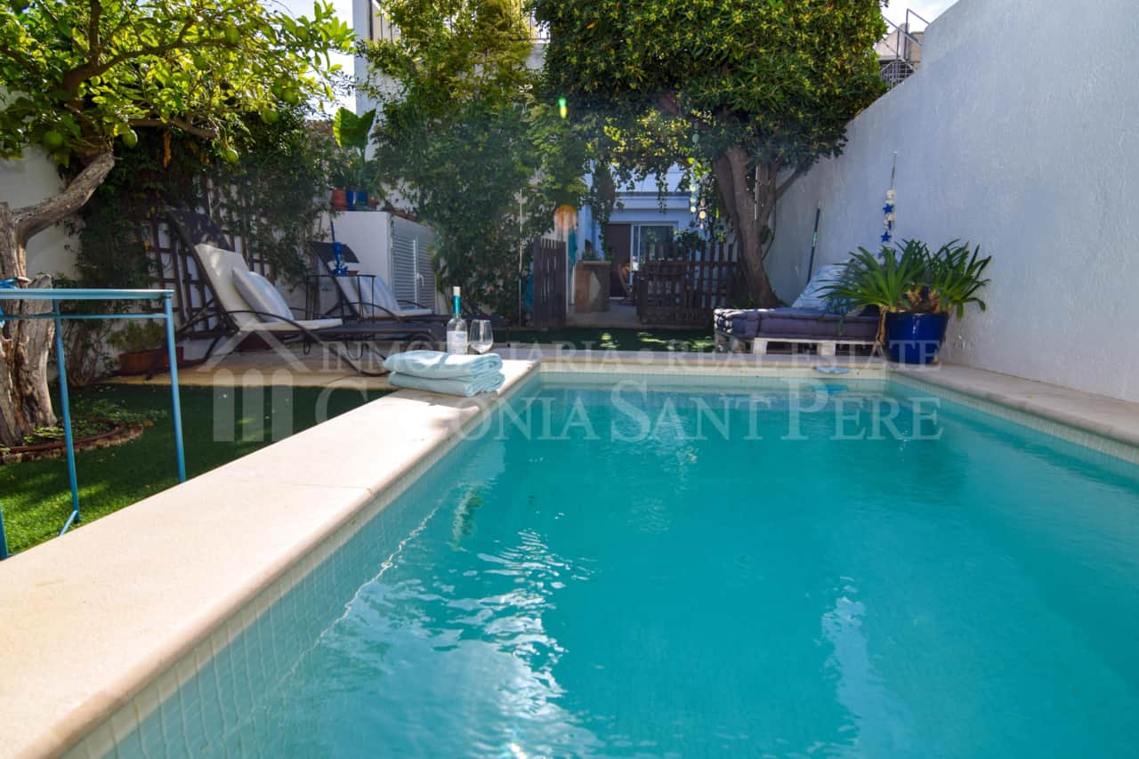 4 Casa de pueblo piscina en la Colònia