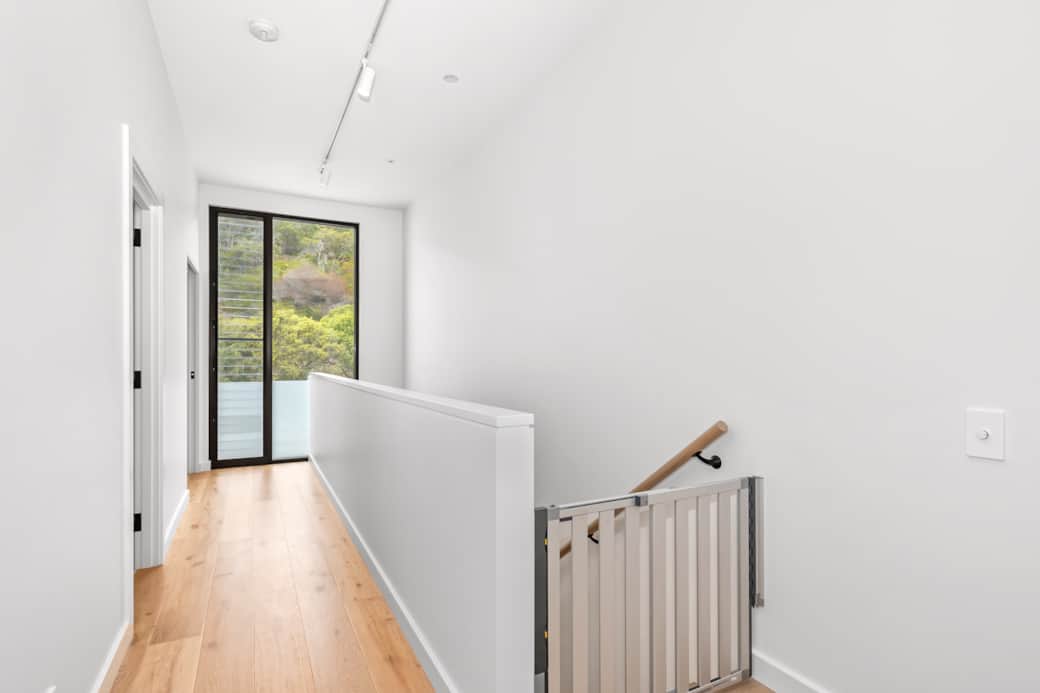 Upstairs Landing, children's gate is installed for the safety of our little guests
