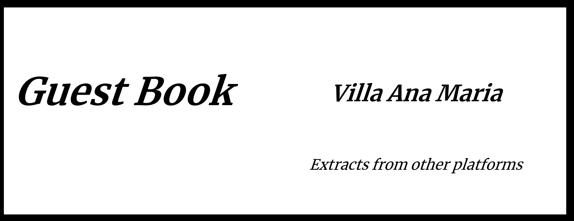 Reviews Villa Ana Maria