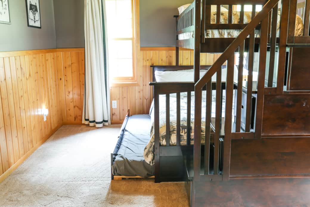 Bunk room with trundle on main level