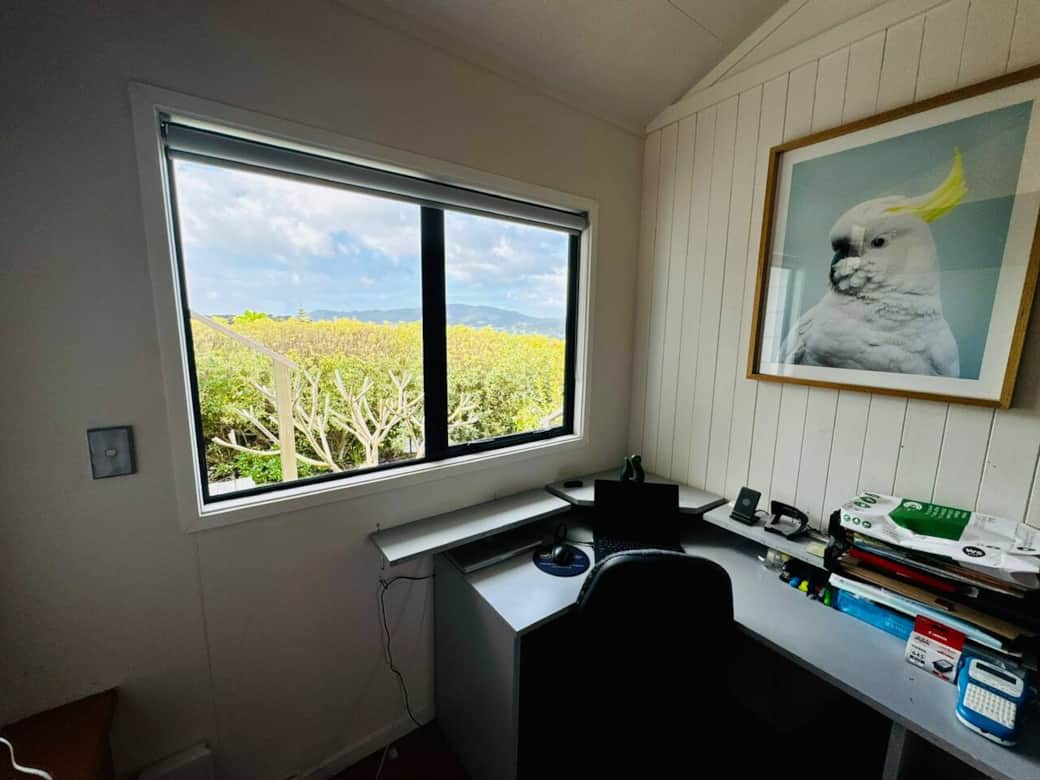 Office nook and work station with view