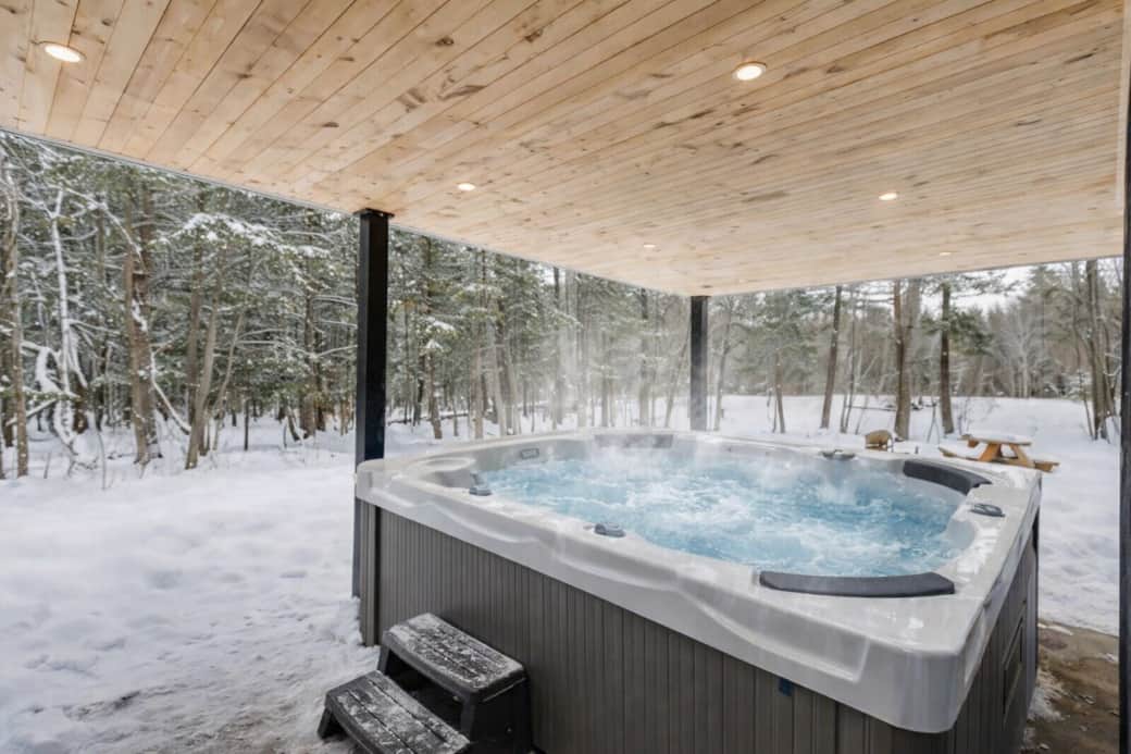 Outside jacuzzi available year round