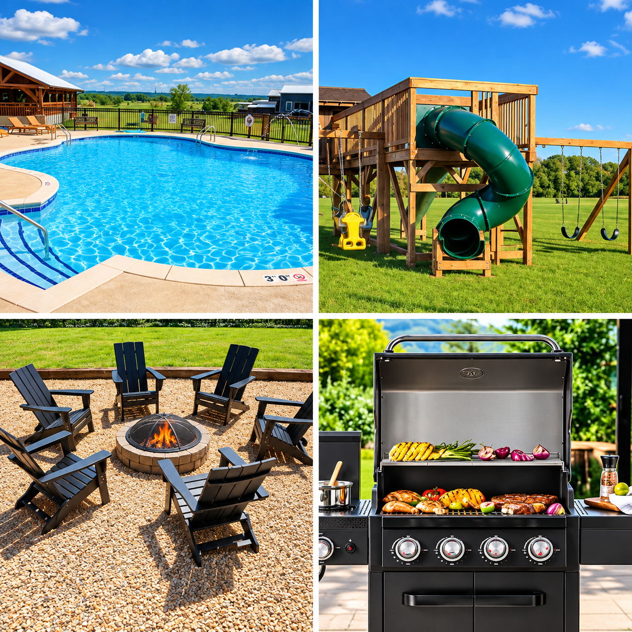 Lakeside Luxury Airbnb Outdoor Amenities