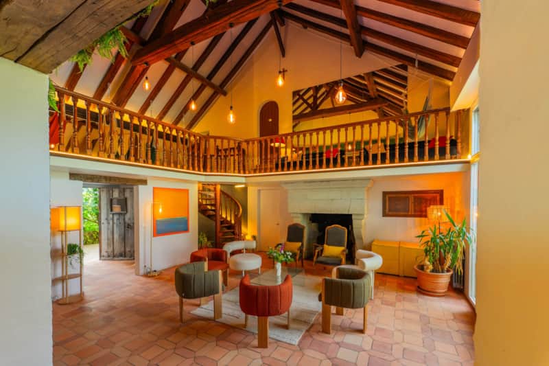 Villa de la Plume – Salon détente ambiance cosy