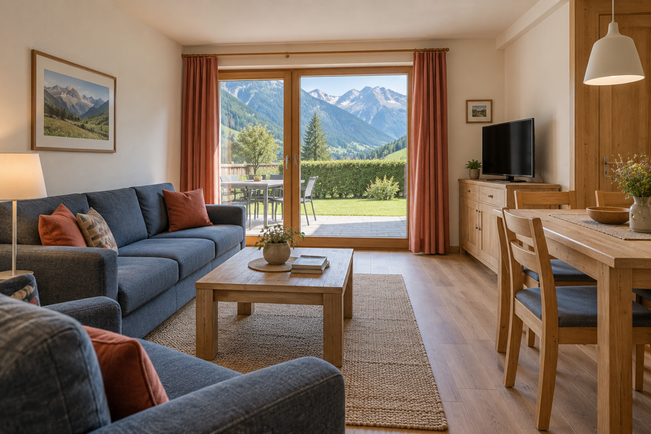 Mayrhofen 4 Personen-wohnzimmer