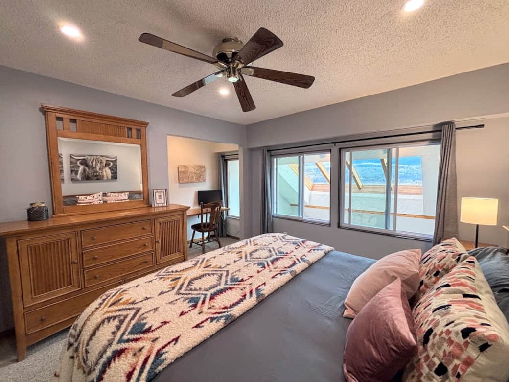 Bedroom #2 has views of Byers Peak and Winter Park Resort.