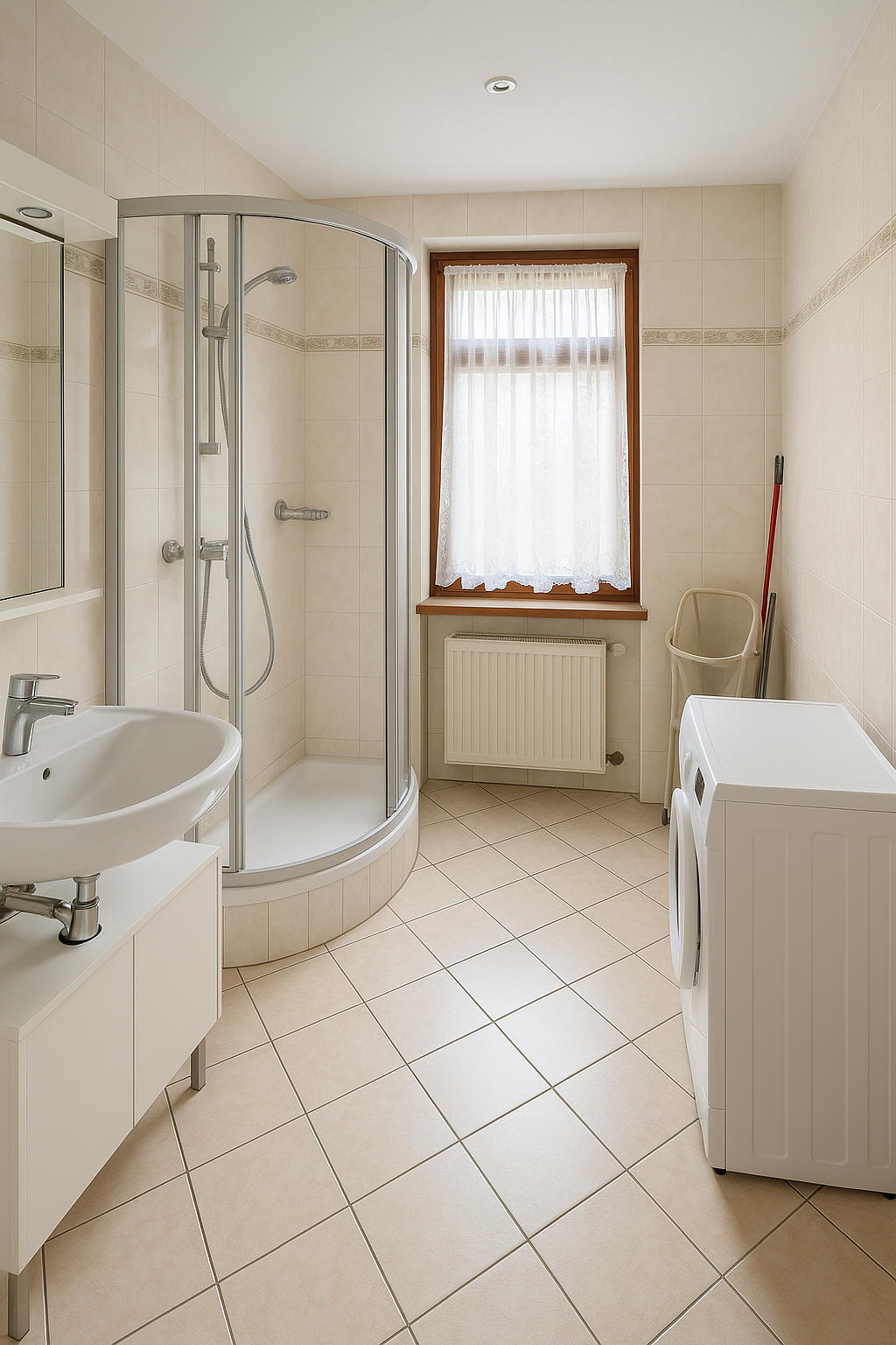 Helles Badezimmer 