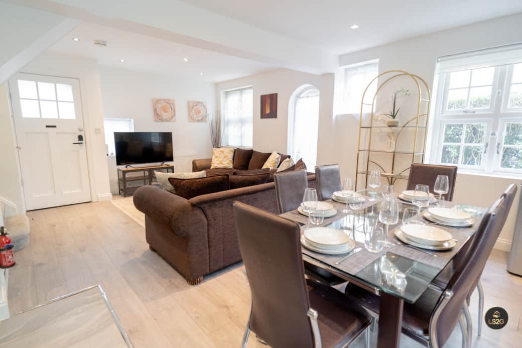 Living Area with Smart TV and Sofa bed
