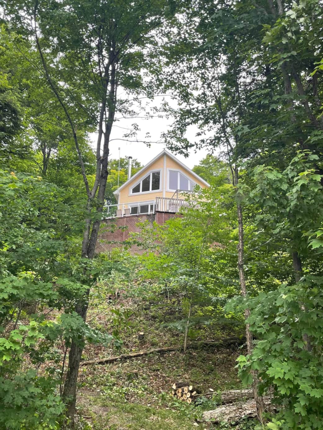 Vue du chalet de la plage