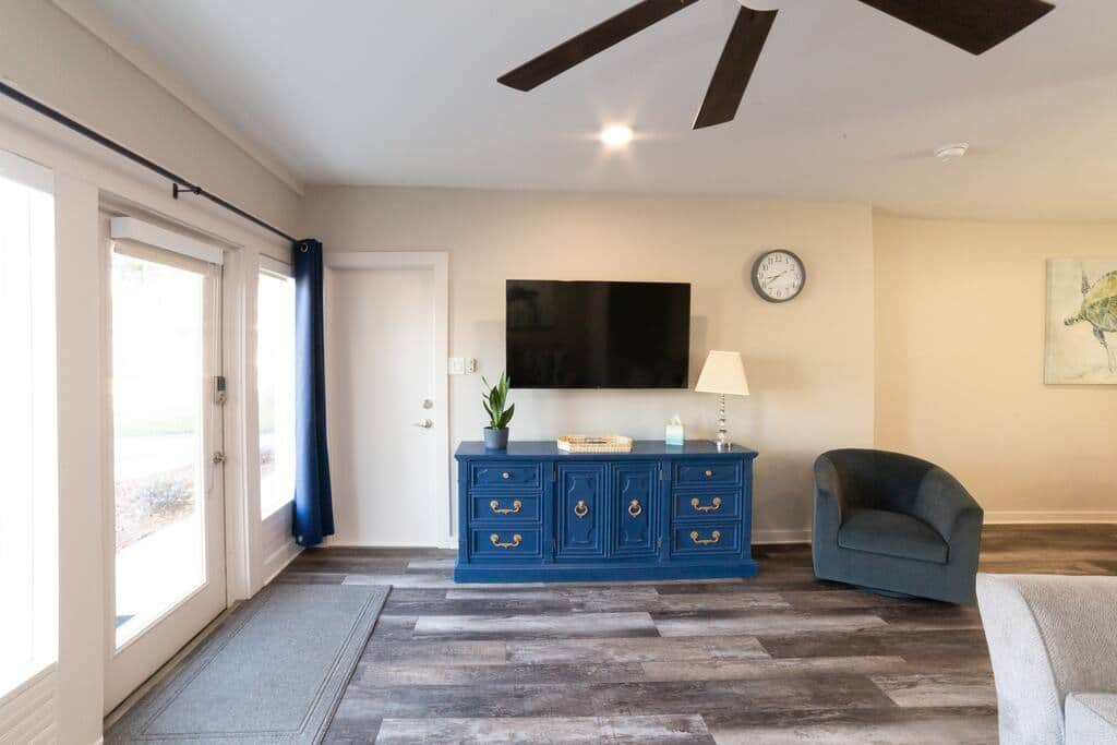 Living Room with connecting door closed.