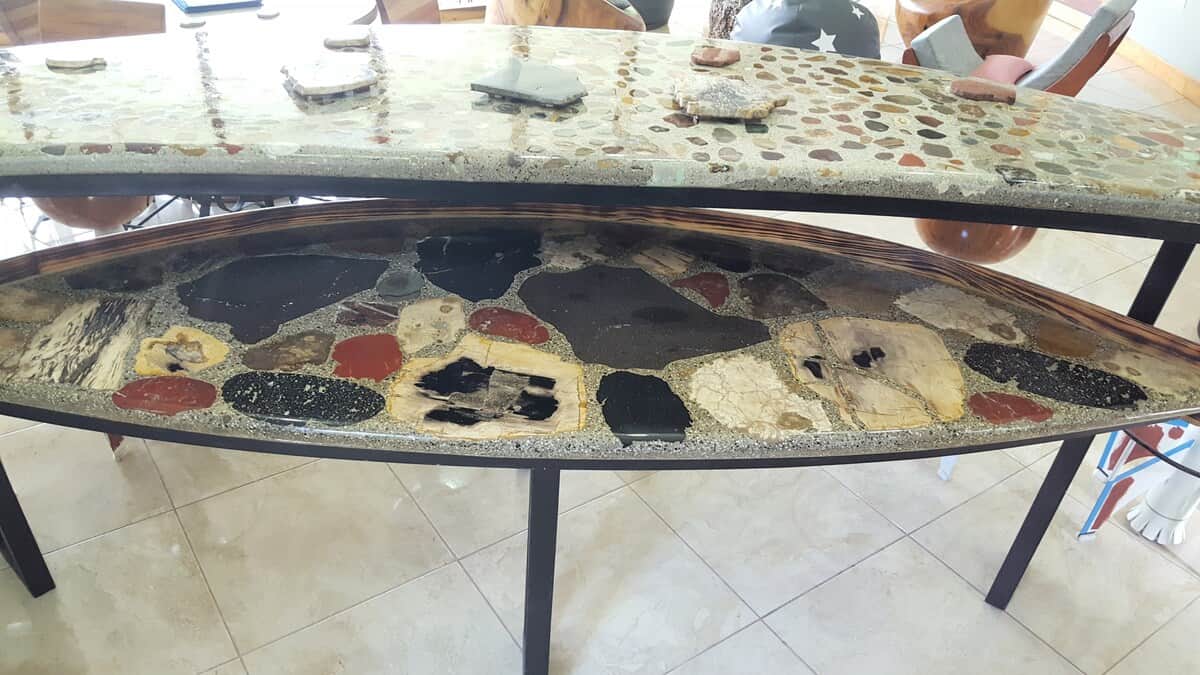 Handmade Fossil/Rock Kitchen Counter