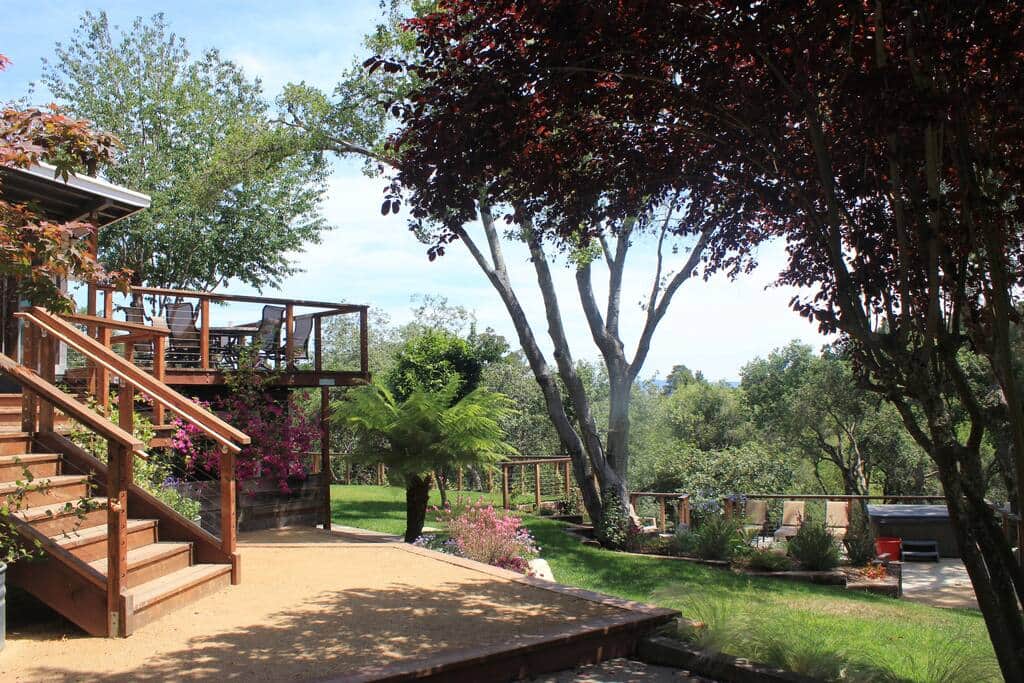 Main entrance, nature abounds