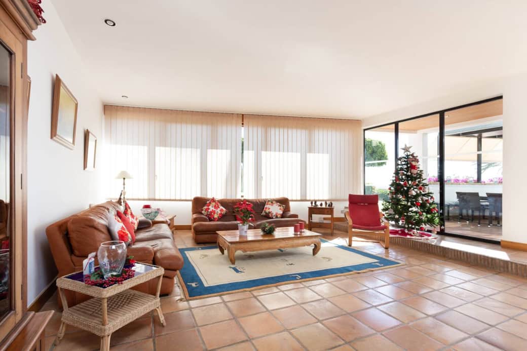 Living room at Christmas, Main Villa Living room at Christmas, Main Villa