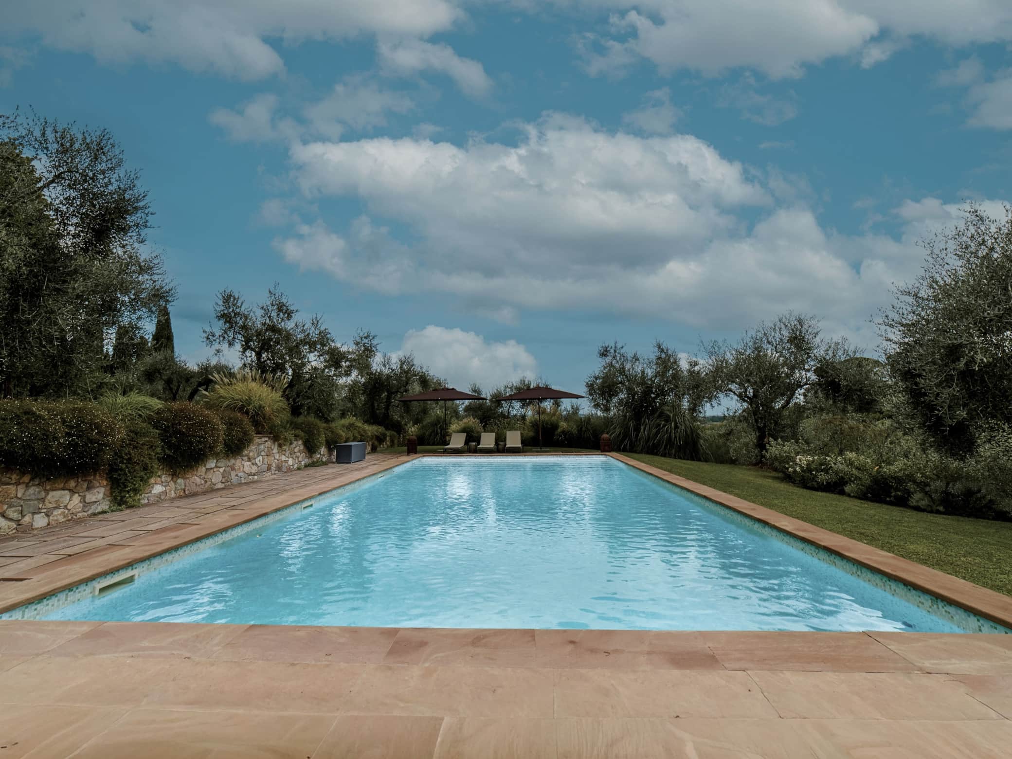Grounds and gardens of Villa Benassai near Lucca, Tuscany