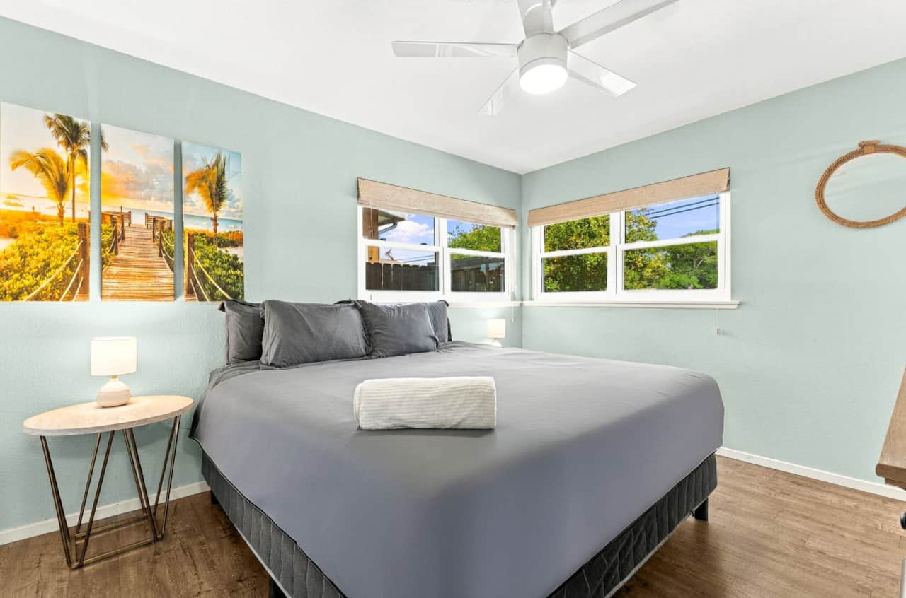 Bedroom With Natural Light From Two Windows