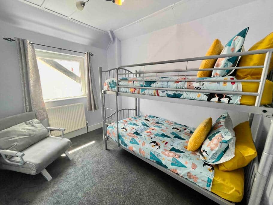 Bunk beds and fold out bed in the children’s room Bunk beds and fold out bed in the children’s room