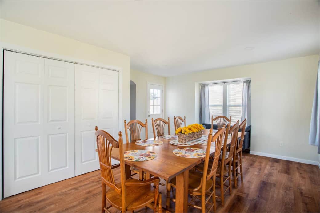 Dining Room: Gather your crew around this inviting table, perfect for feasts and fun!