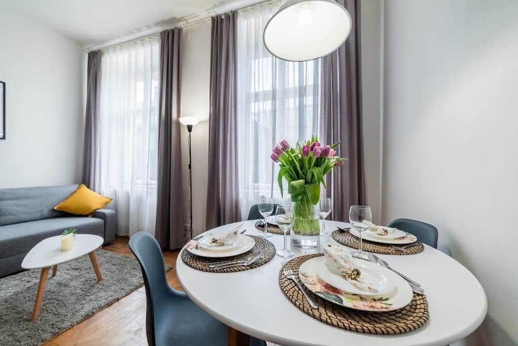 The apartment has a very homely feel