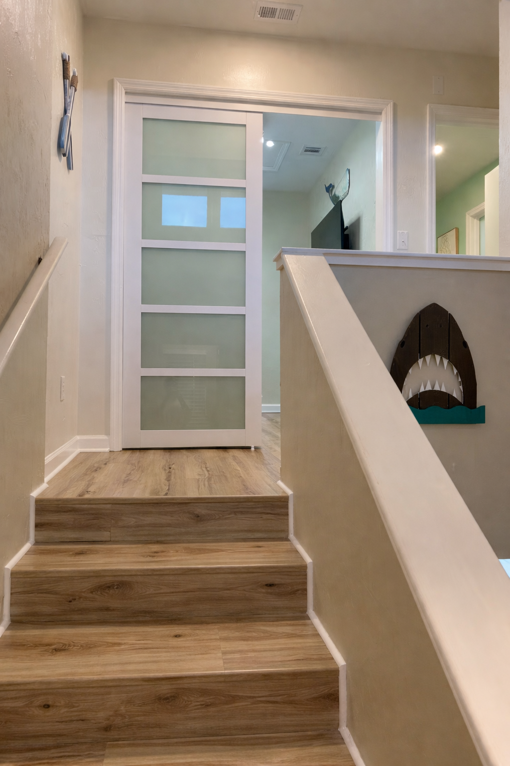 Stairs to Bunkroom Hallway