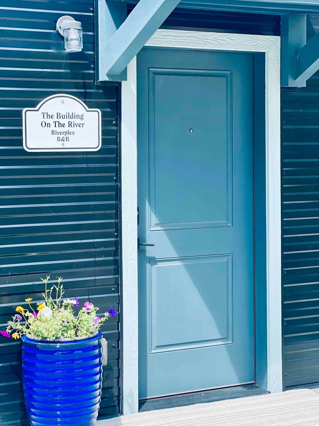 Front door for 2 bedroom B&B unit with keyless entry 