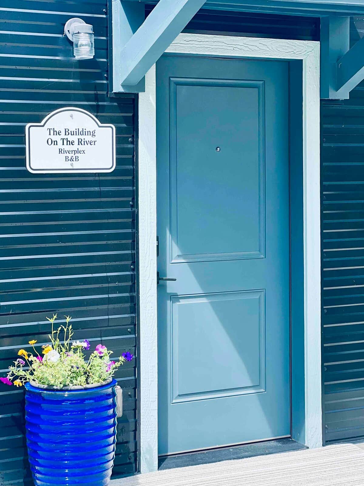 Front door for 2 bedroom B&B unit with keyless entry 
