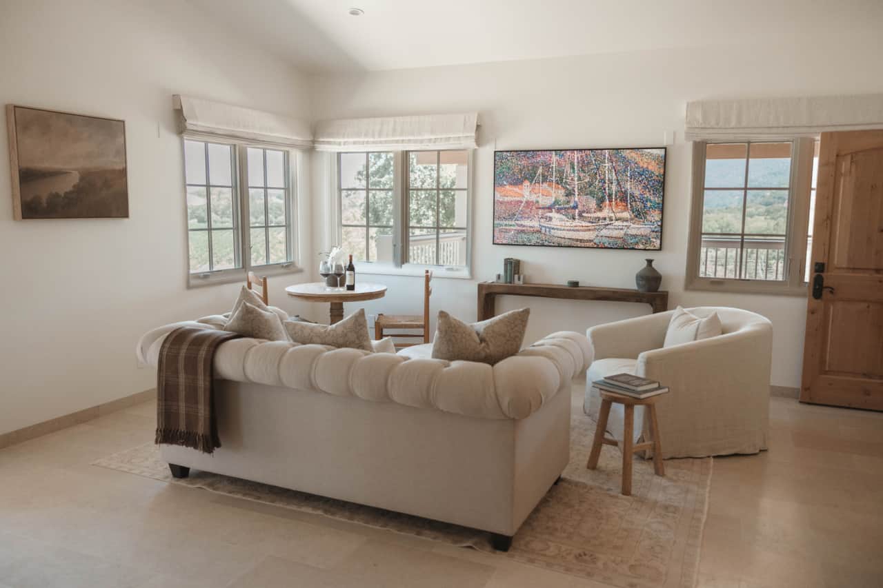 Bordeaux Suite - Living Room featuring Queen Sofa Bed