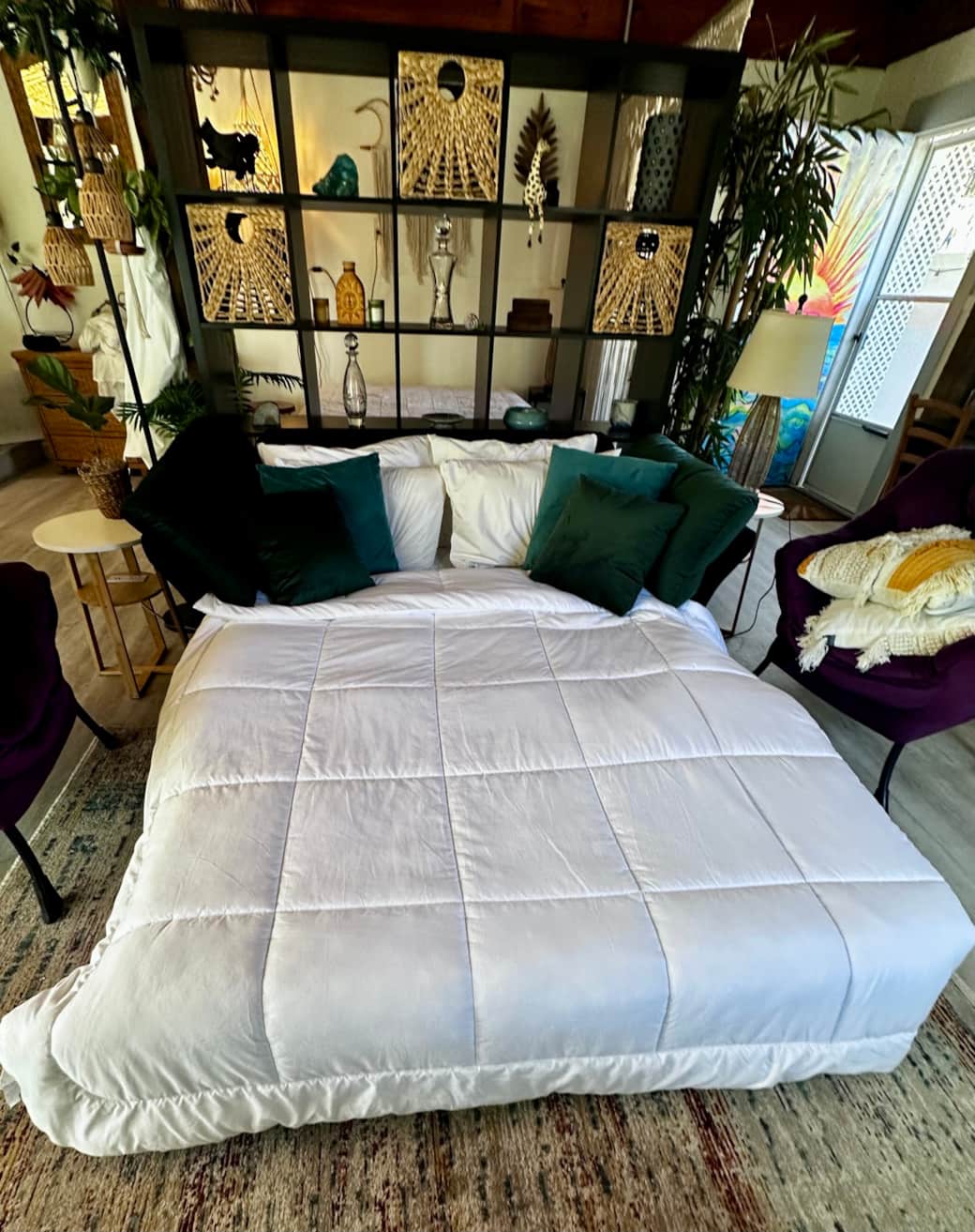 Set up sofa bed and get comfy!