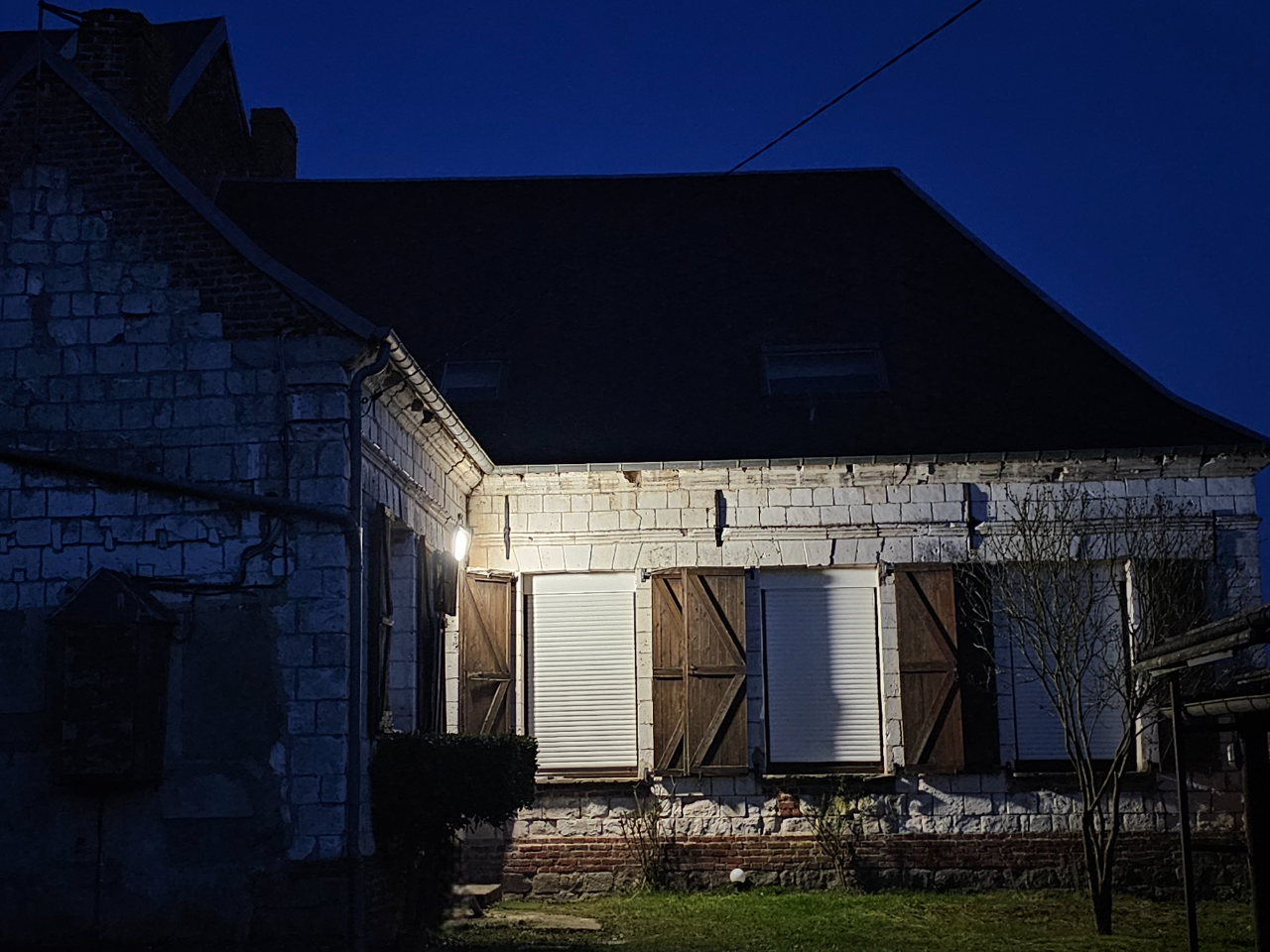 Façade arrière de nuit