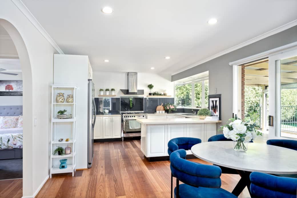 Dining and kitchen Dining and kitchen