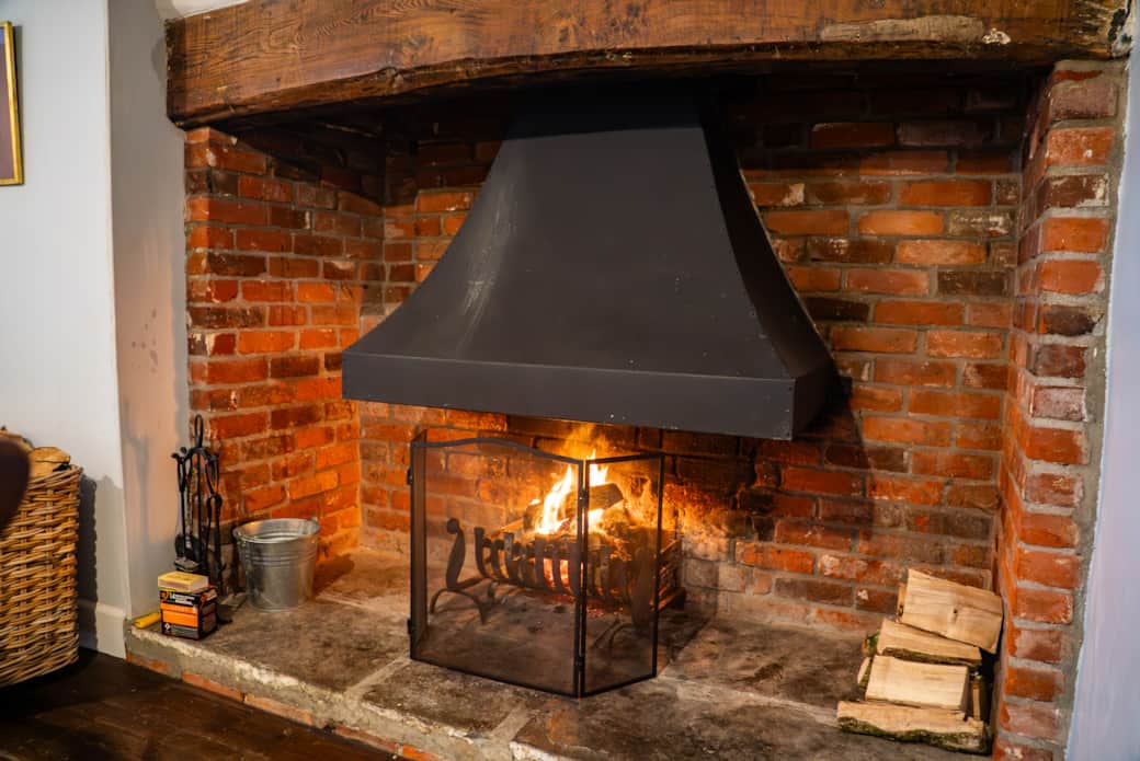 Inglenook Fireplace in Dining Room