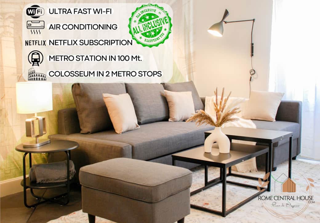 Soggiorno elegante accogliente e curato nei minimi dettagli