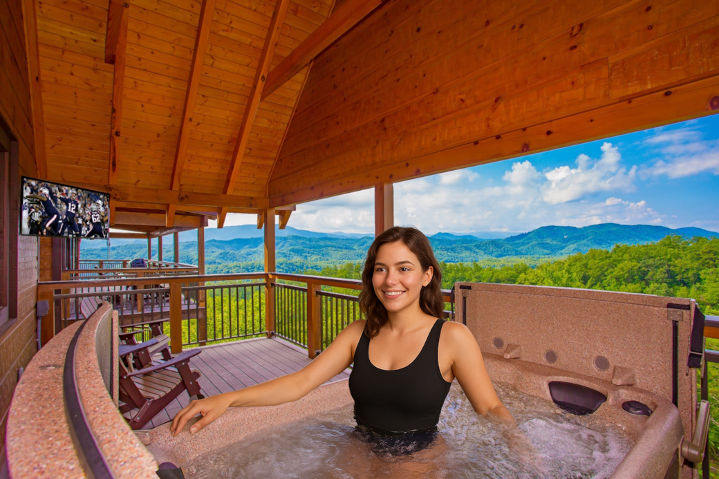 Private balcony and hot tub for the master bedroom. Private balcony and hot tub for the master bedroom.
