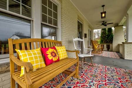Relax and enjoy the large front porch.